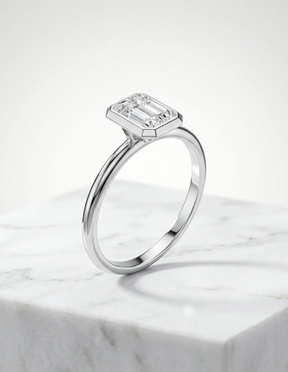 Anillo de compromiso - solitario - AMORE105-EM-LG - Image 13