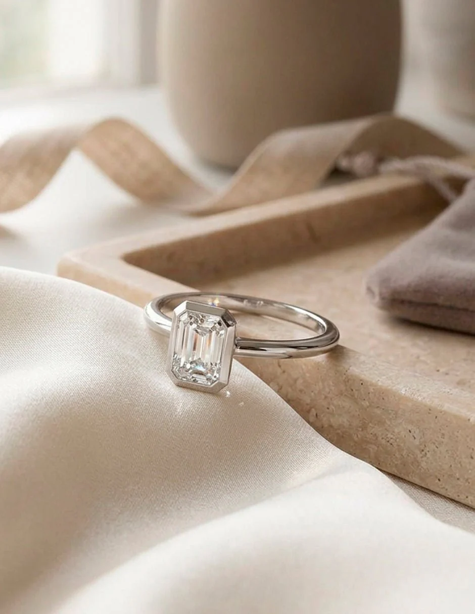 Anillo de compromiso - solitario - AMORE105-EM-LG - Image 16