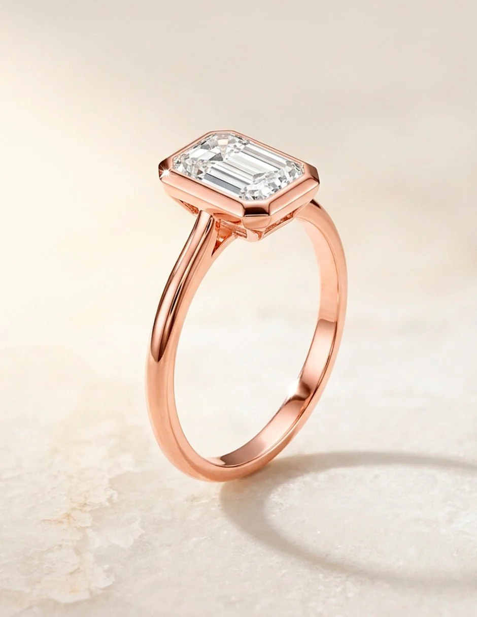 Anillo de compromiso - solitario - AMORE105-EM-LG - Image 20