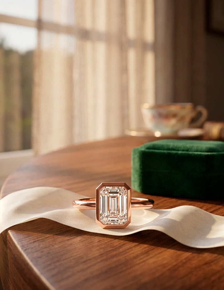 Anillo de compromiso - solitario - AMORE105-EM-LG - Image 22