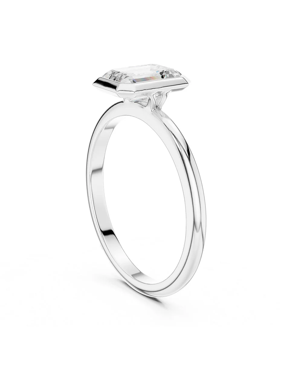 Anillo de compromiso - solitario - AMORE105-EM-LG - Image 3