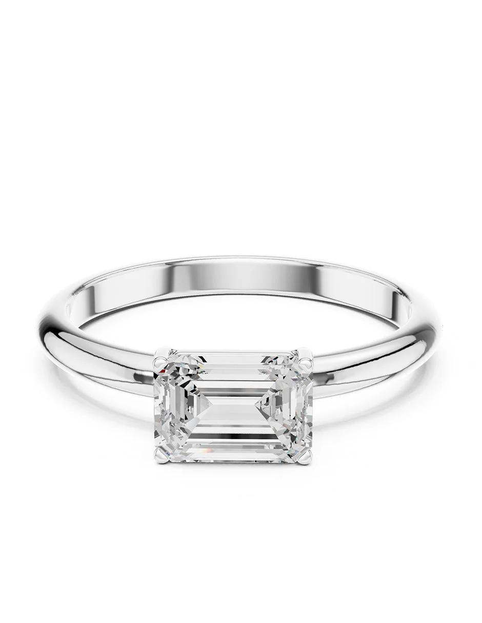 Anillo de compromiso - solitario - AMORE106-EM-LG