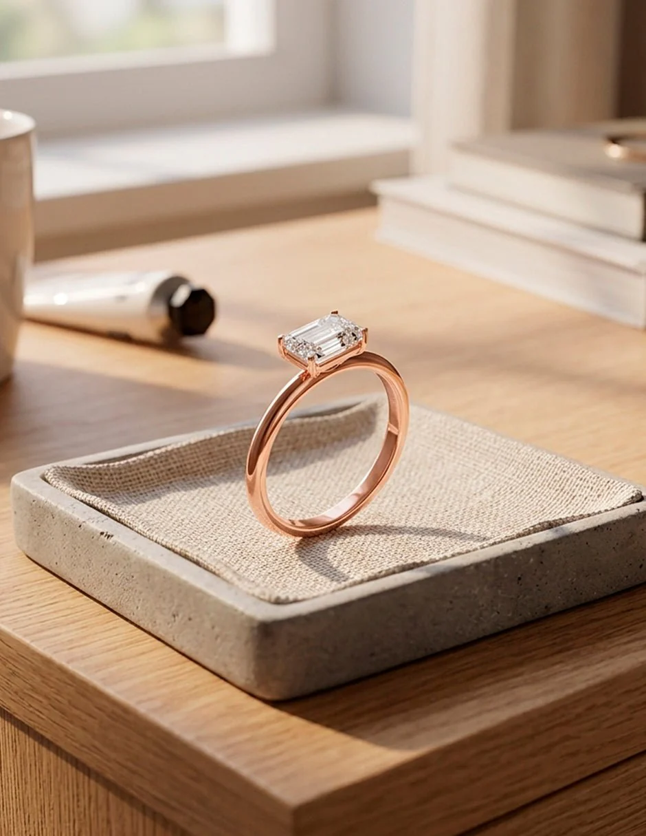 Anillo de compromiso - solitario - AMORE106-EM-LG - Image 16