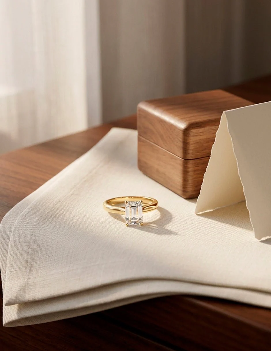 Anillo de compromiso - solitario - AMORE107-EM-LG - Image 19