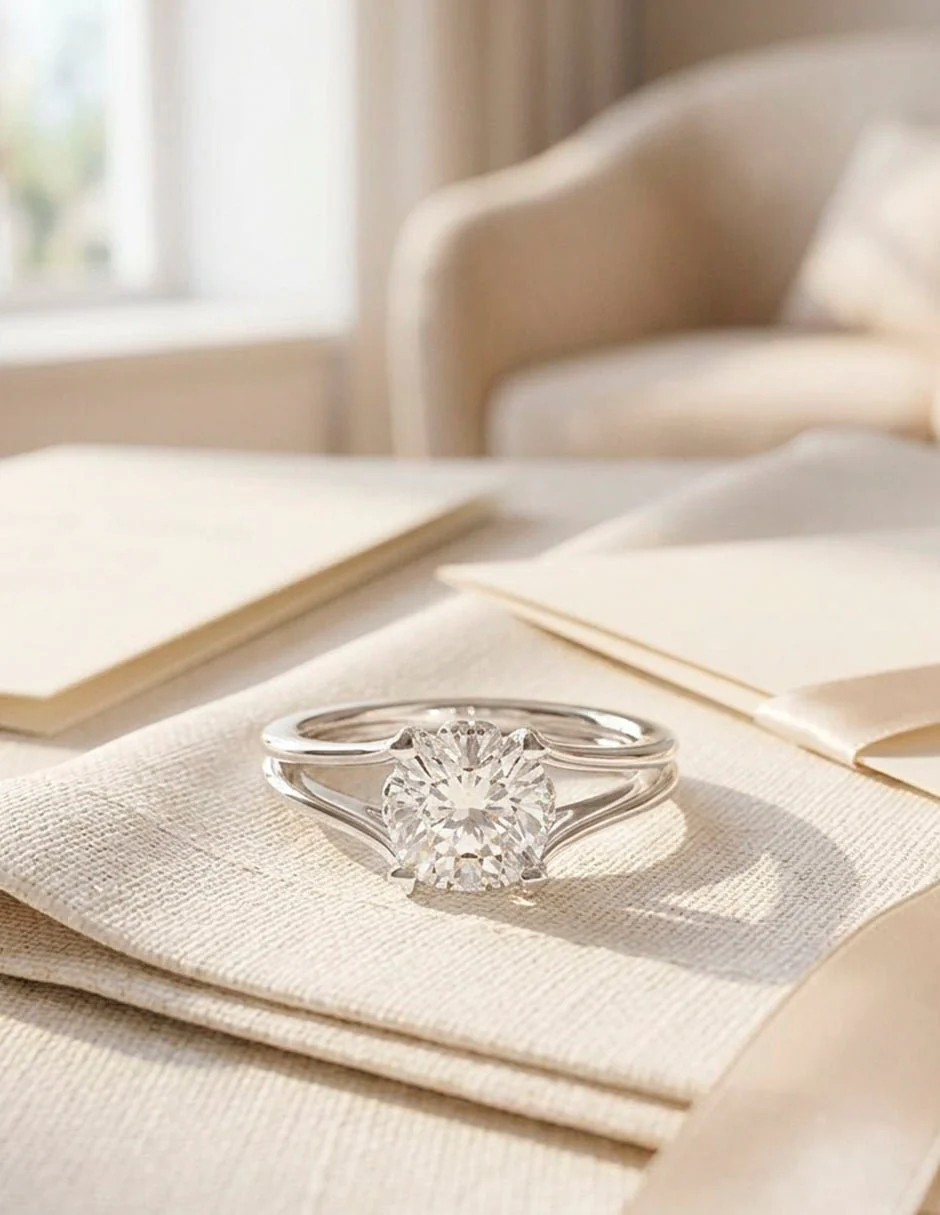 Anillo de compromiso - solitario - AMORE111-CU-LG - Image 15