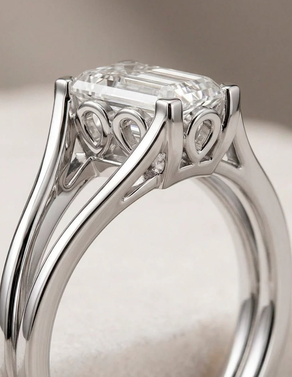 Anillo de compromiso - solitario - AMORE112-EM-LG - Image 14