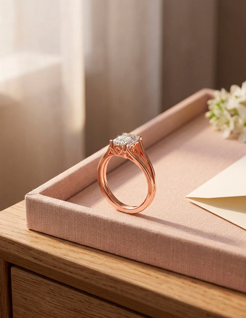 Anillo de compromiso - solitario - AMORE112-EM-LG - Image 24