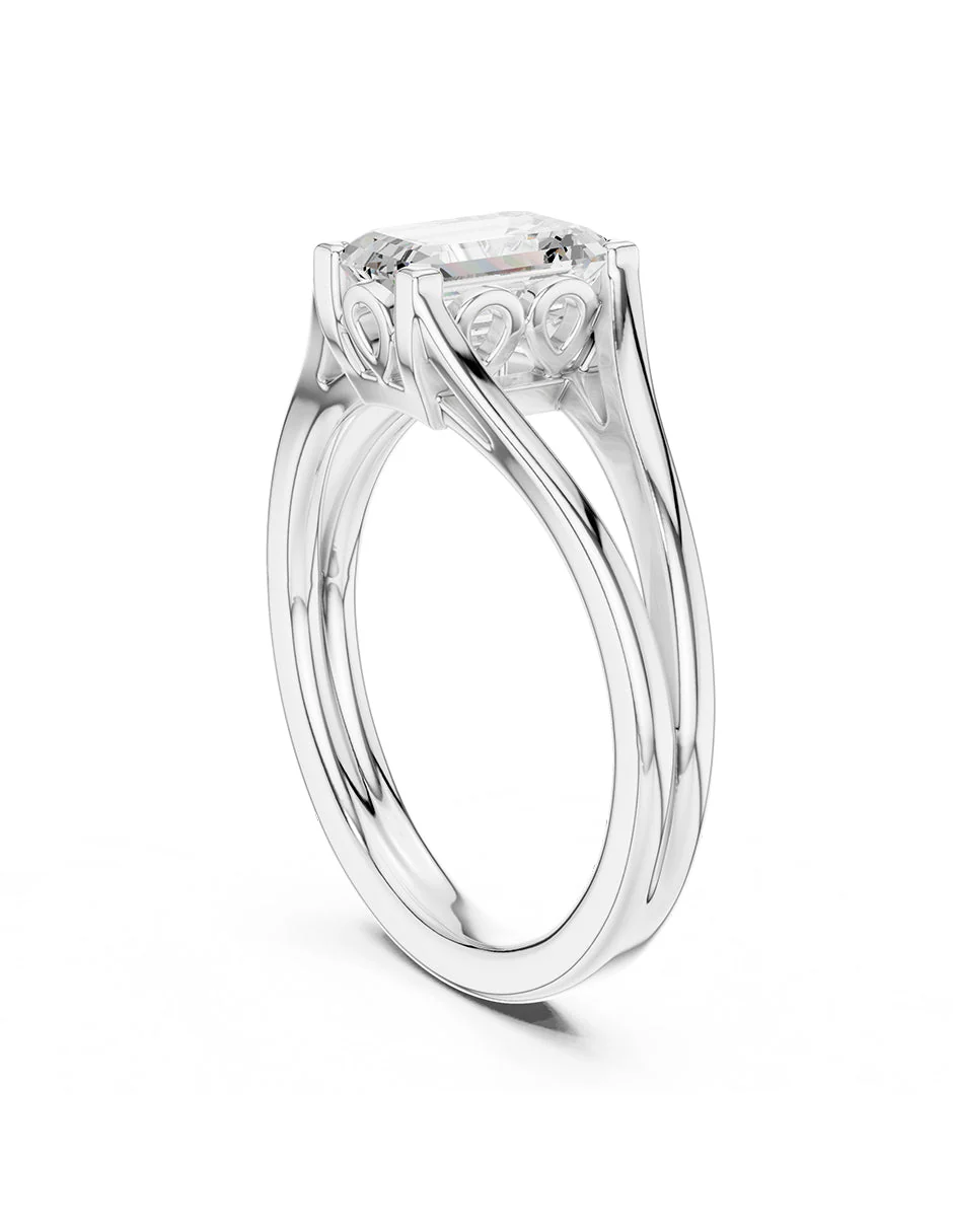 Anillo de compromiso - solitario - AMORE112-EM-LG - Image 3