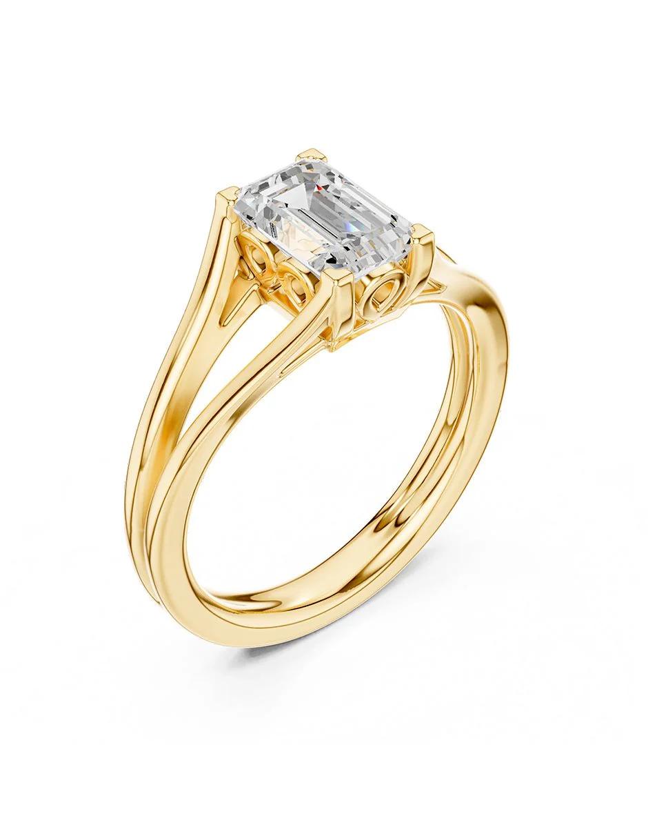 Anillo de compromiso - solitario - AMORE112-EM-LG - Image 8