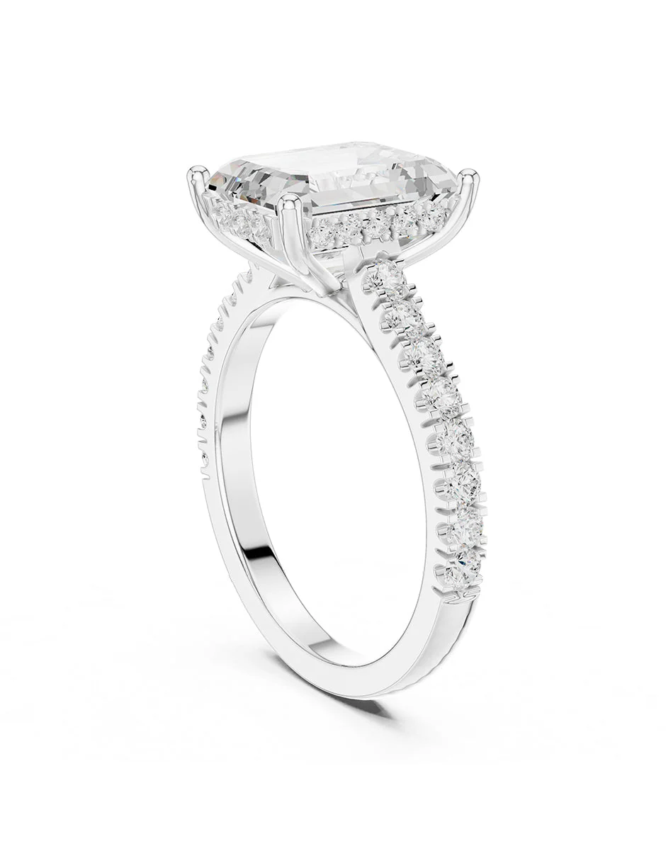 Montura para personalizar - piedras Laterales - AMORE117-EM - Image 3