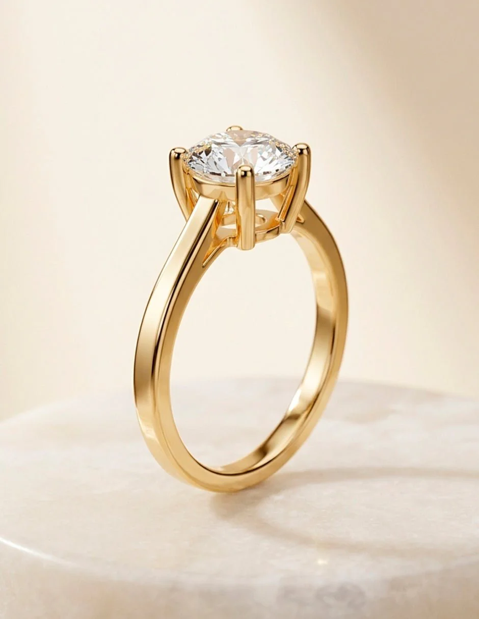 Anillo de compromiso - solitario - AMORE12-RD-LG - Image 13
