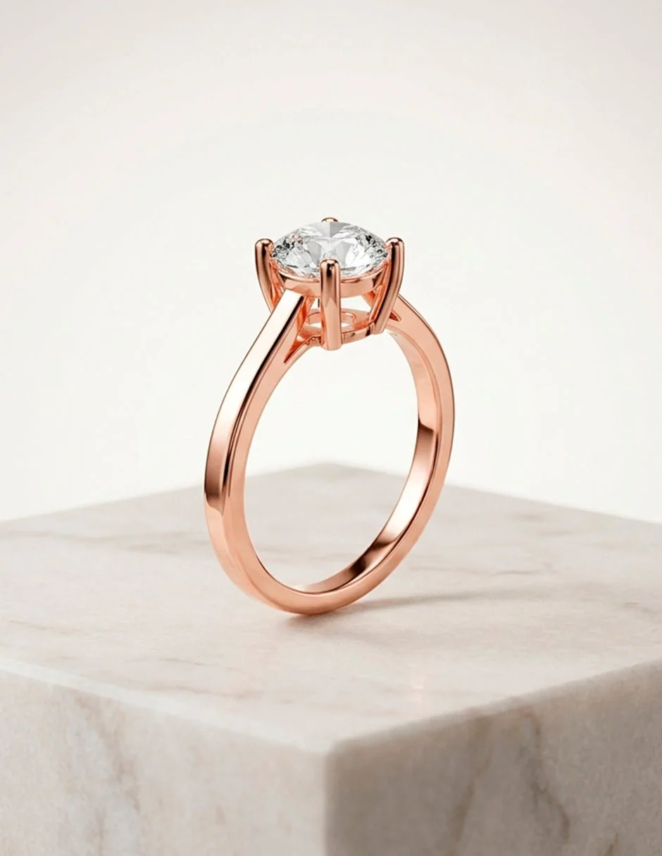 Anillo de compromiso - solitario - AMORE12-RD-LG - Image 22