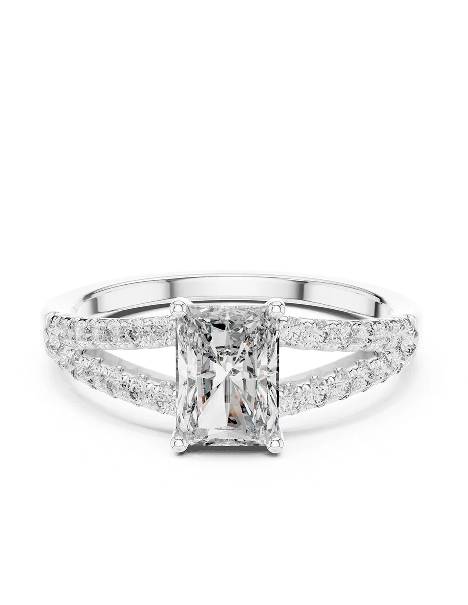 Montura para personalizar - piedras Laterales - AMORE121-EM