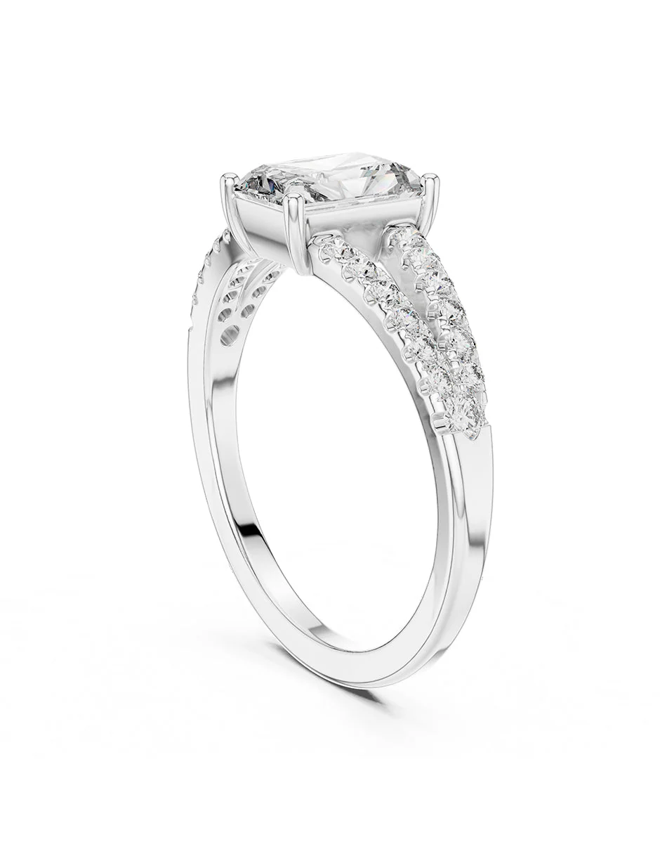 Montura para personalizar - piedras Laterales - AMORE121-EM - Image 3