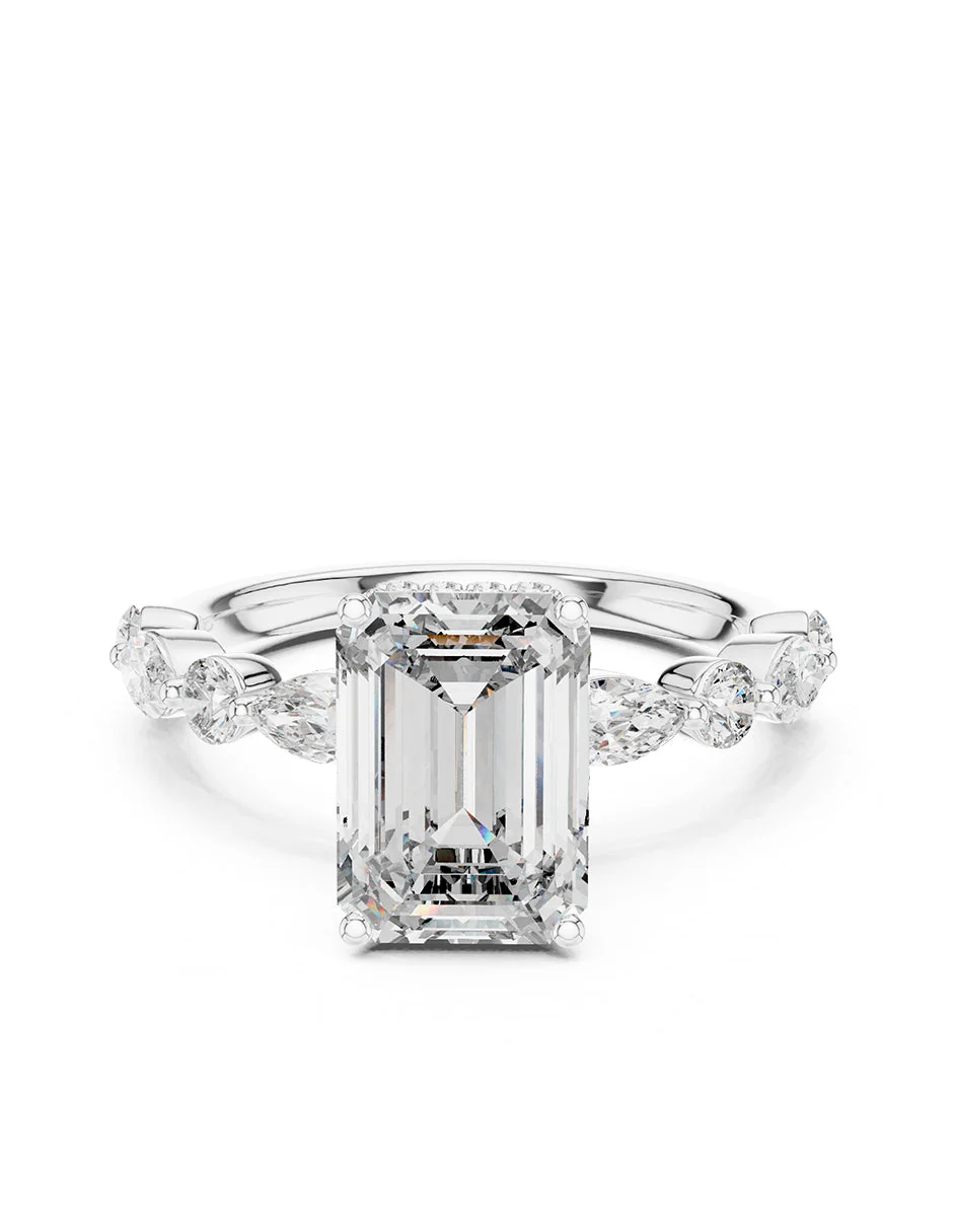 Montura para personalizar - piedras Laterales - AMORE123-EM