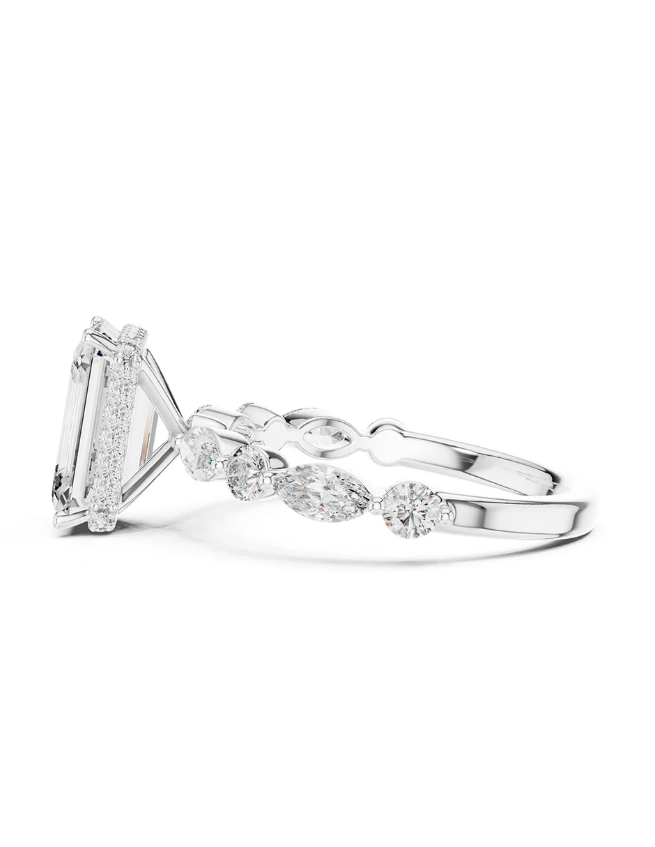 Montura para personalizar - piedras Laterales - AMORE123-EM - Image 2