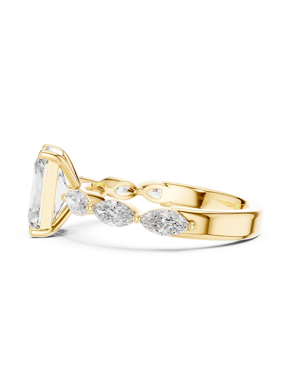 Montura para personalizar - piedras Laterales - AMORE131-EM - Image 6