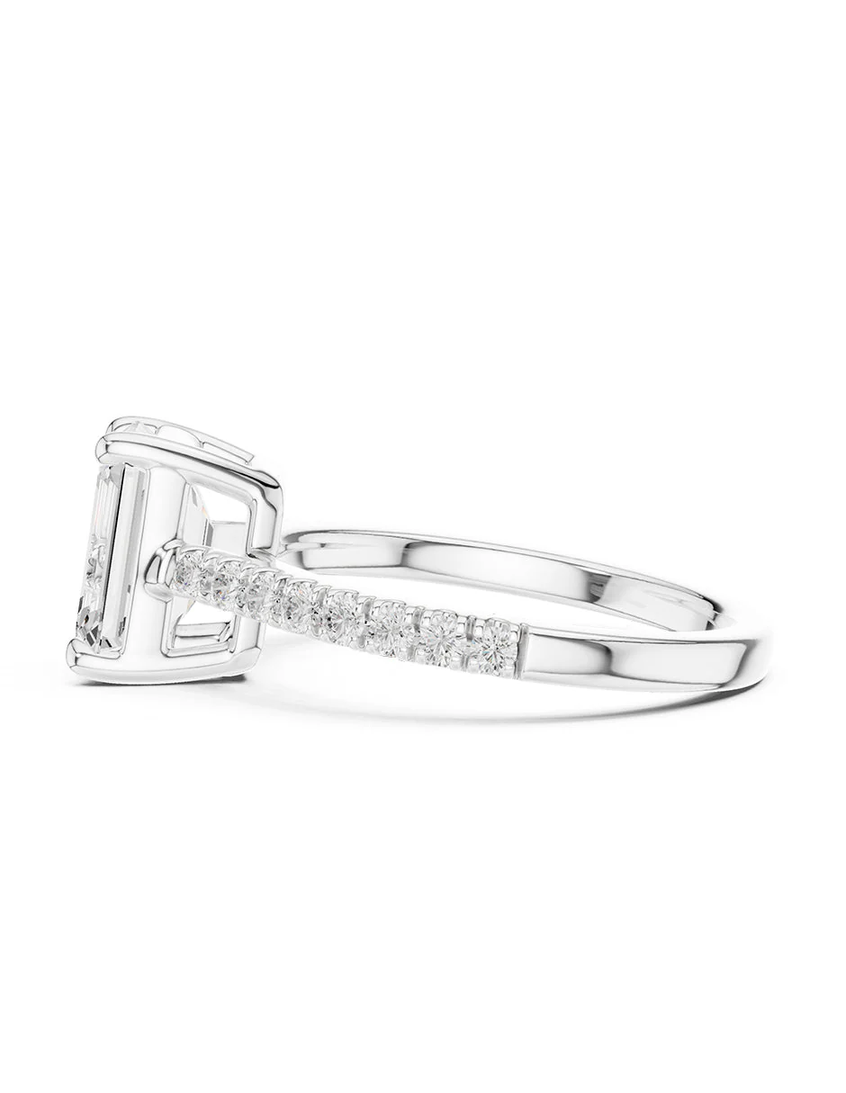 Montura para personalizar - piedras Laterales - AMORE137-EM - Image 2