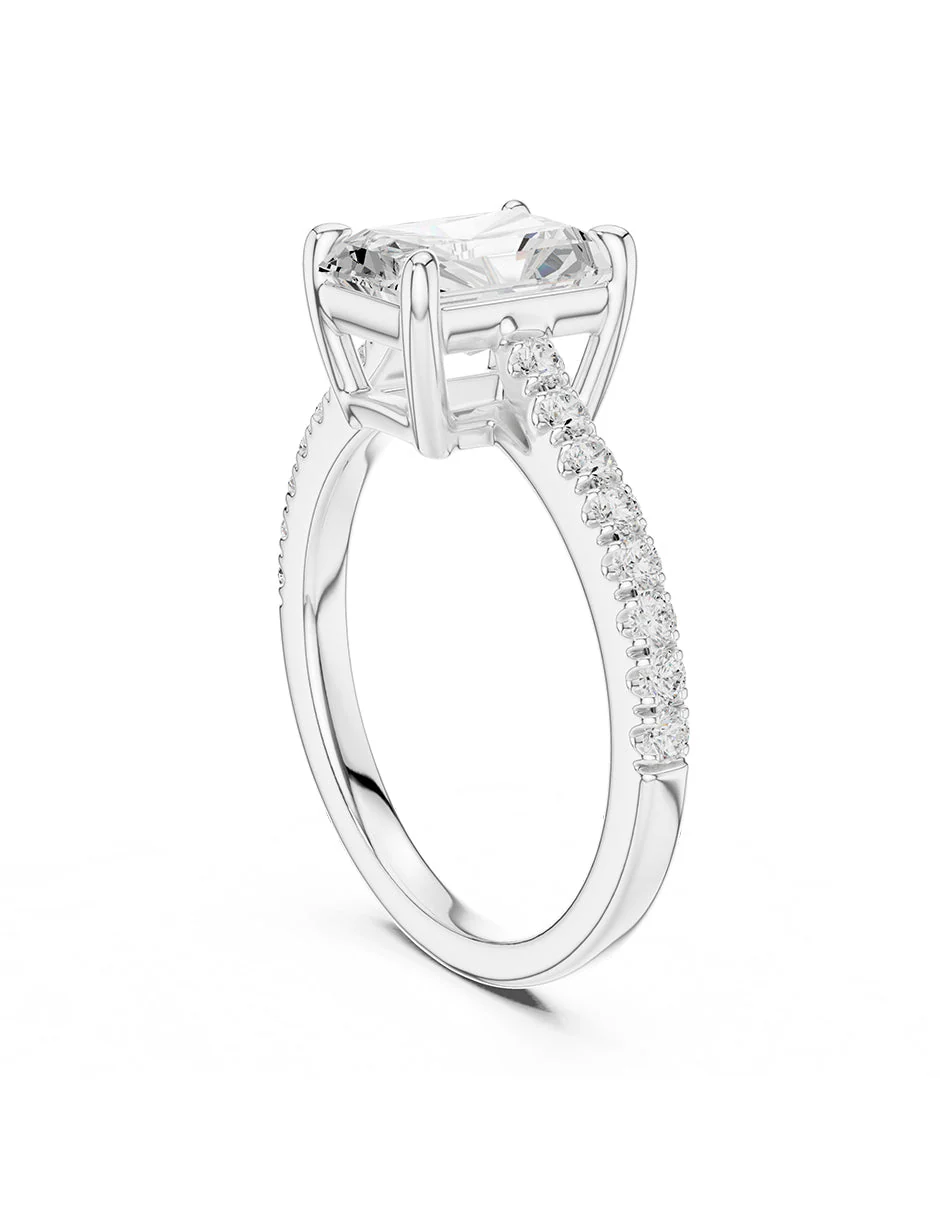 Montura para personalizar - piedras Laterales - AMORE137-RA - Image 3