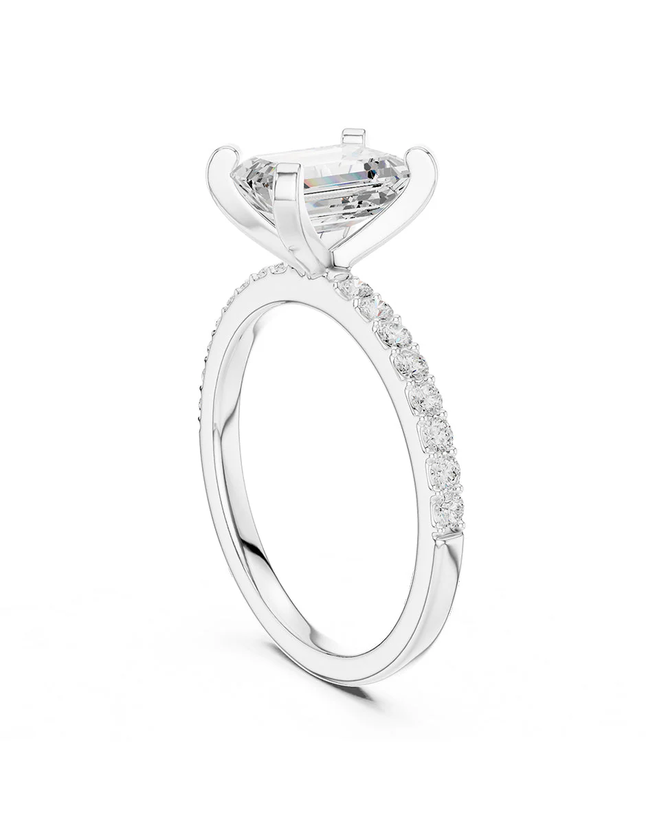Montura para personalizar - piedras Laterales - AMORE138-EM - Image 3