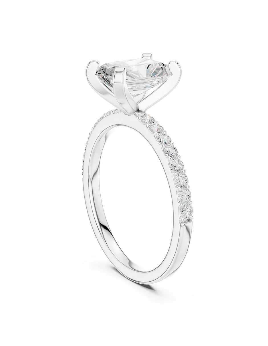 Montura para personalizar - piedras Laterales - AMORE138-RA - Image 3