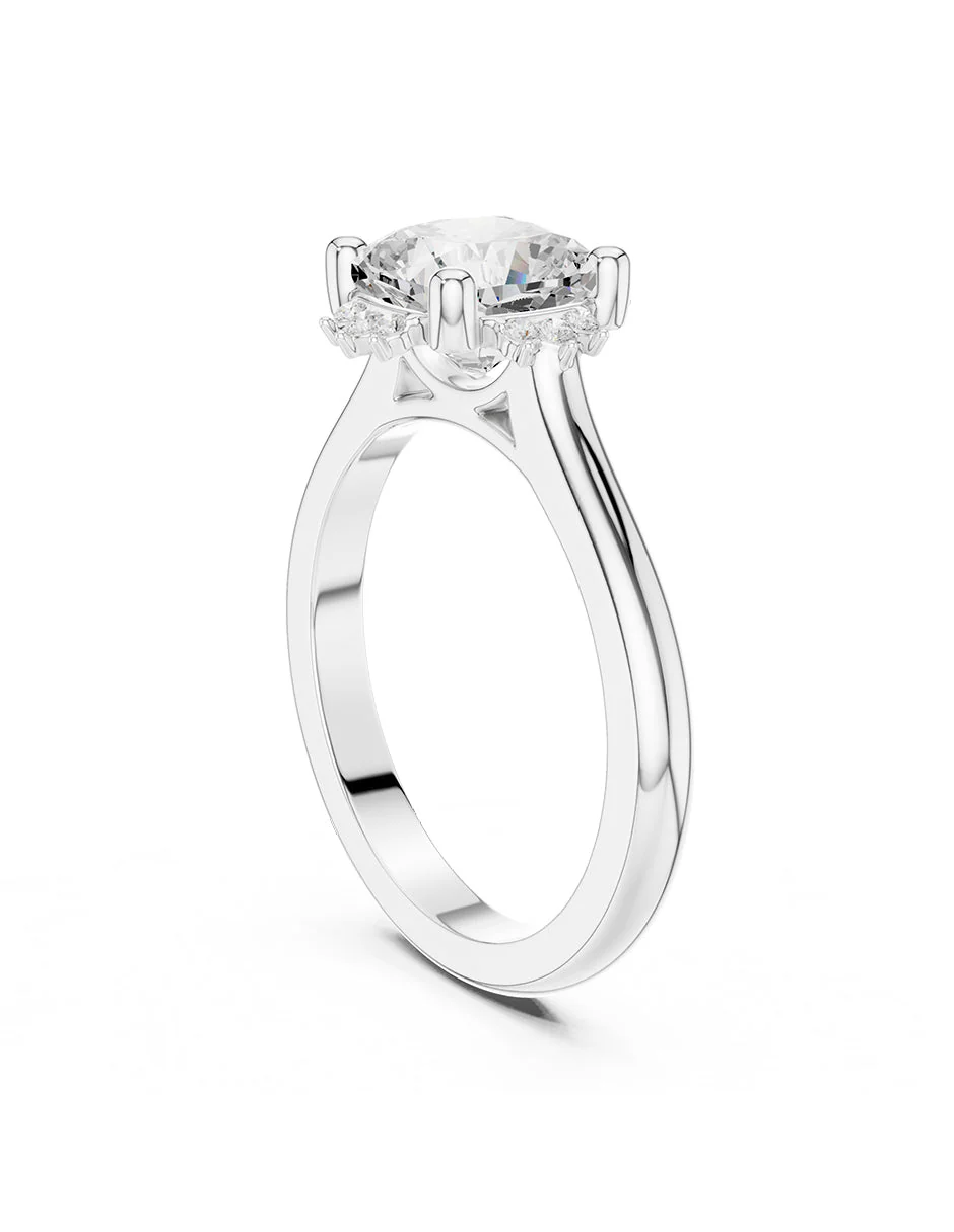 Montura para personalizar - piedras Laterales - AMORE150-CU - Image 3