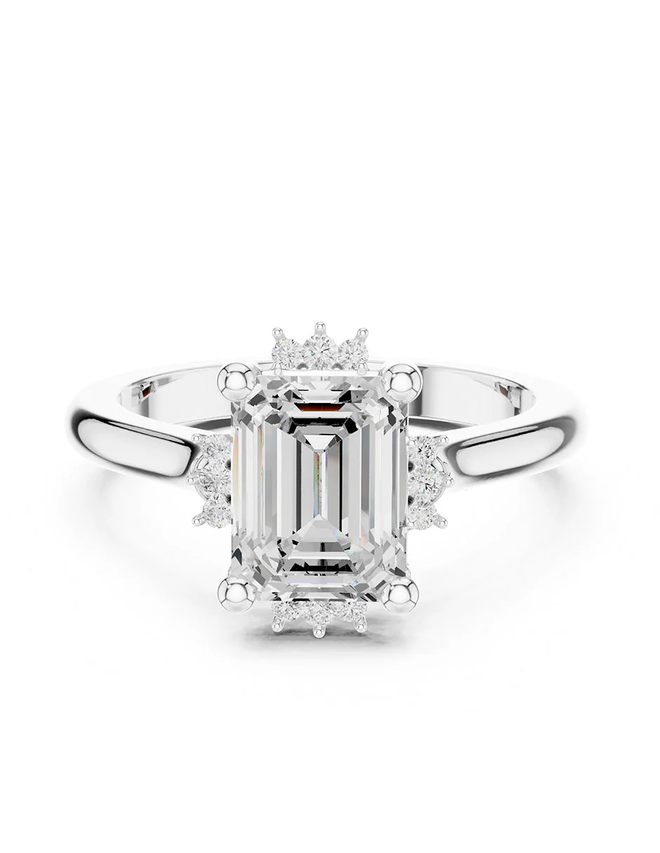 Montura para personalizar - piedras Laterales - AMORE150-EM