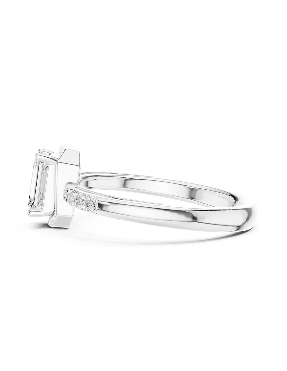 Montura para personalizar - piedras laterales - AMORE247-EM - Image 2