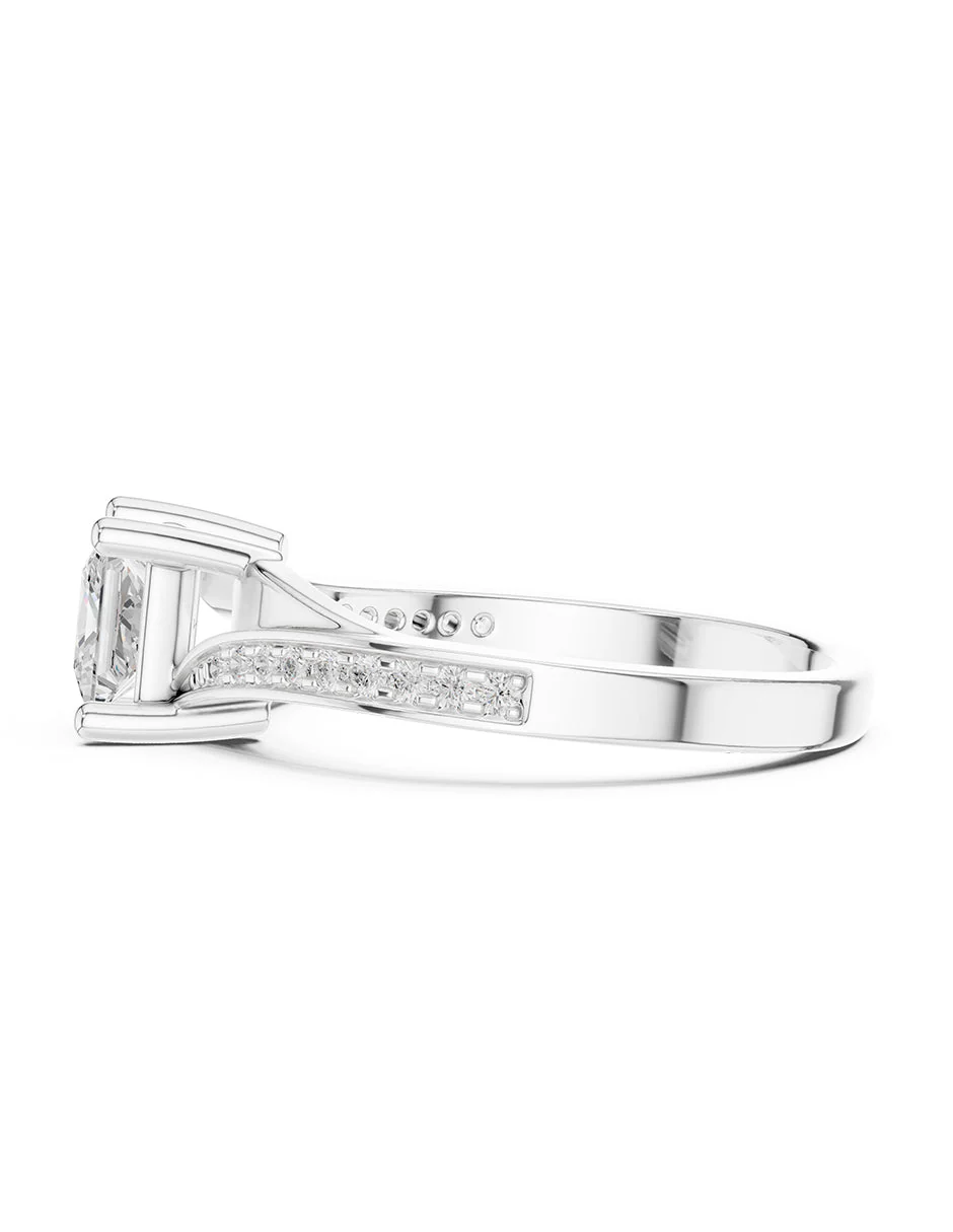Montura para personalizar - piedras laterales - AMORE250-PR - Image 2