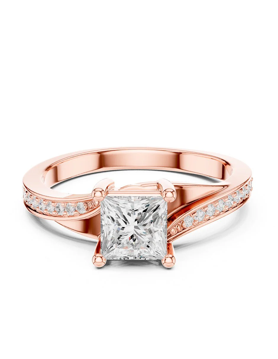 Montura para personalizar - piedras laterales - AMORE250-PR - Image 9