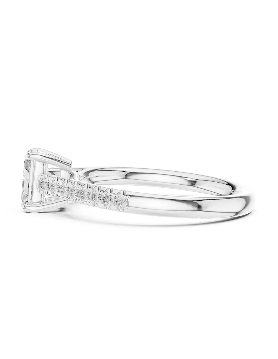 Montura para personalizar - piedras laterales - AMORE252-EM - Image 2