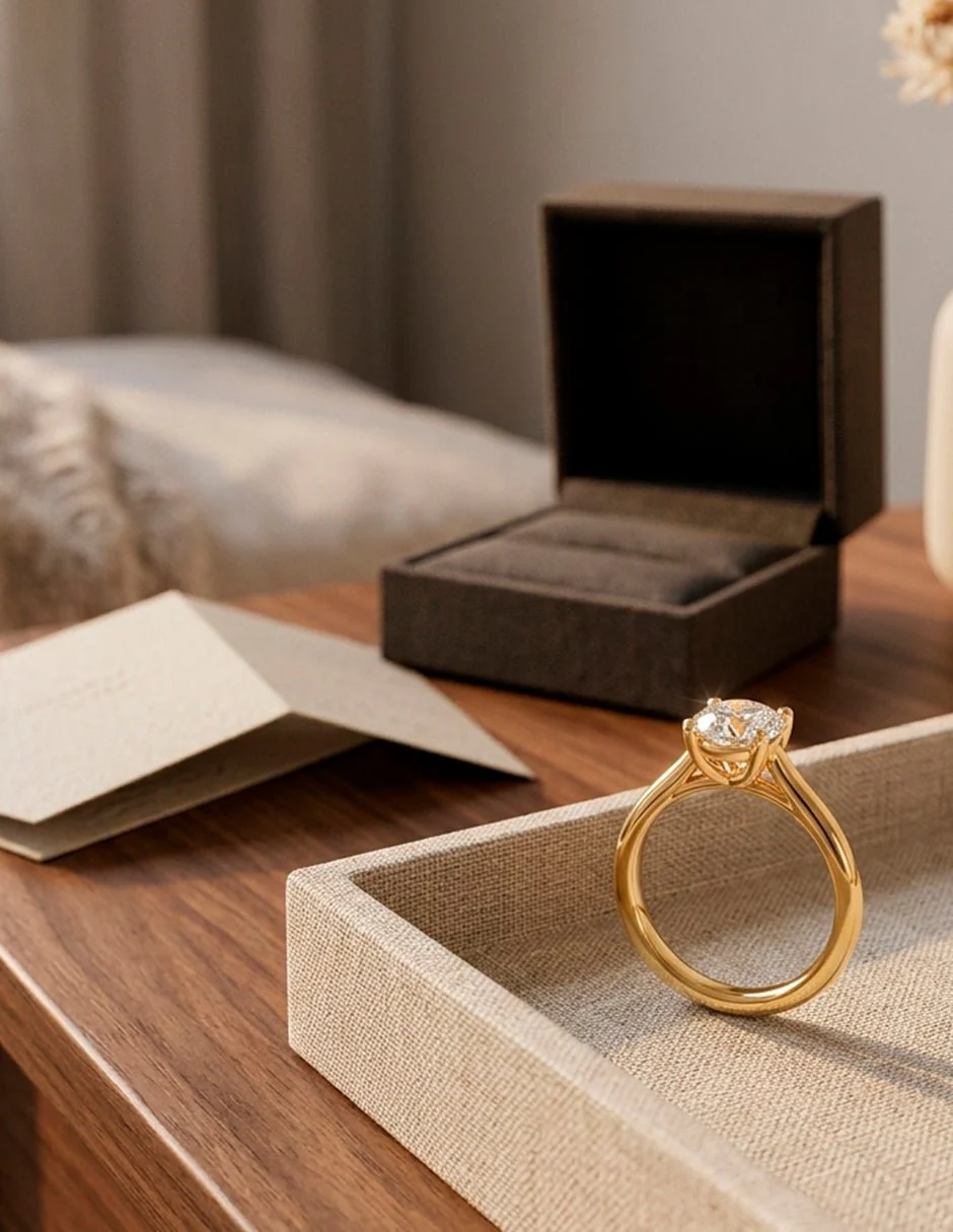 Anillo de compromiso - solitario - AMORE28-RD-LG - Image 19