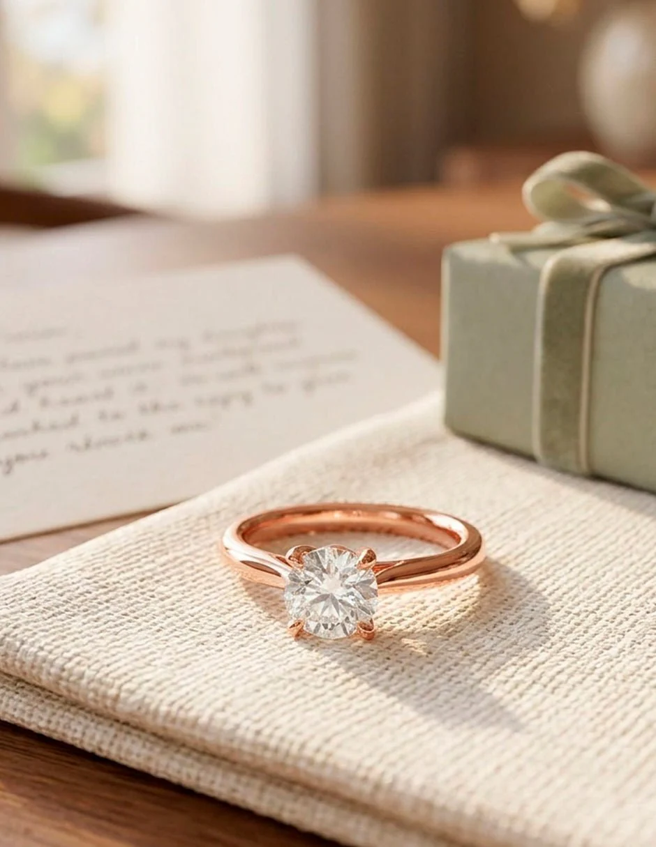 Anillo de compromiso - solitario - AMORE28-RD-LG - Image 22