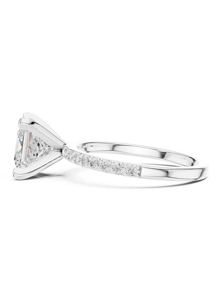 Montura para personalizar - piedras laterales - AMORE283-PR - Image 2