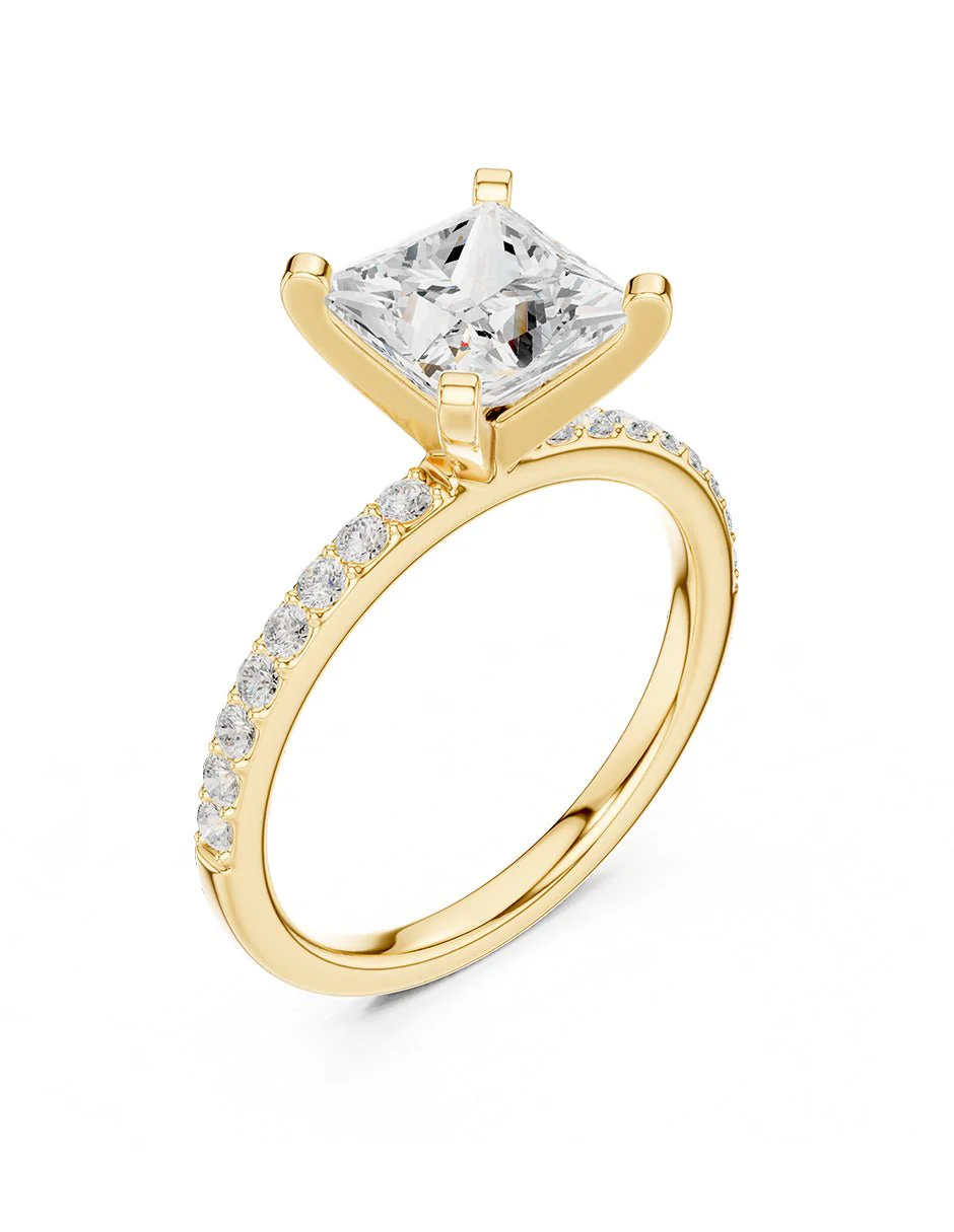 Montura para personalizar - piedras laterales - AMORE283-PR - Image 8
