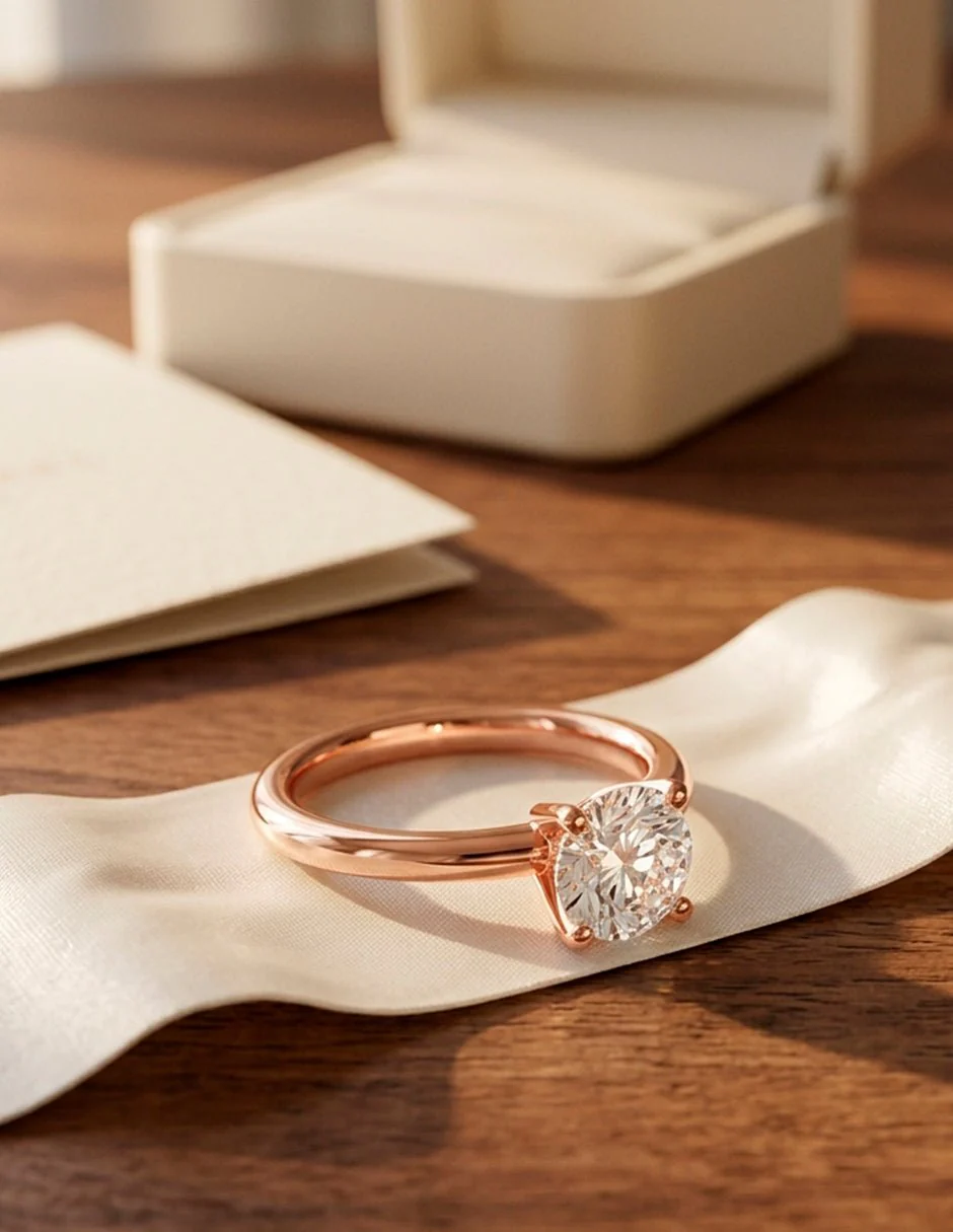Anillo de compromiso - solitario - AMORE31-RD-LG - Image 22