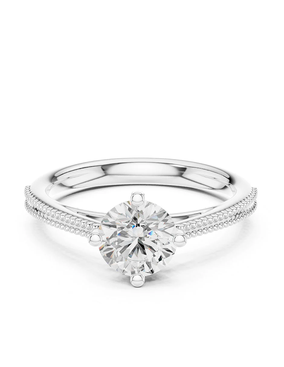 Anillo de compromiso - solitario - AMORE32-RD-LG