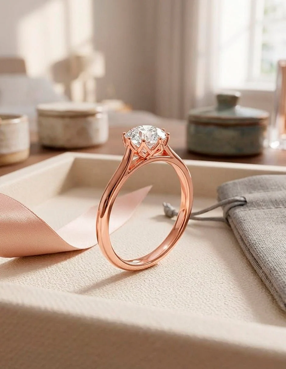 Anillo de compromiso - solitario - AMORE33-RD-LG - Image 22