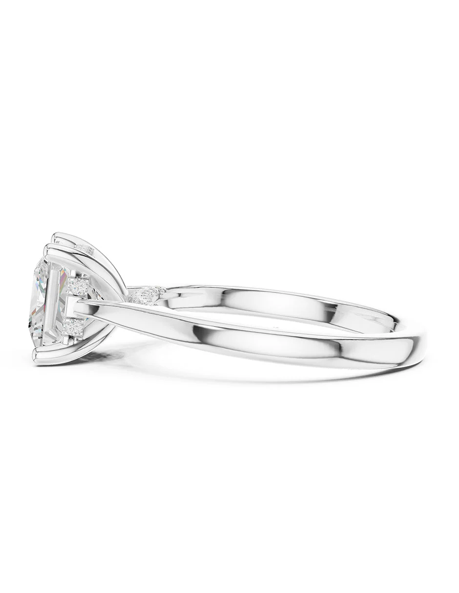 Montura para personalizar - piedras laterales - AMORE342-PR - Image 2
