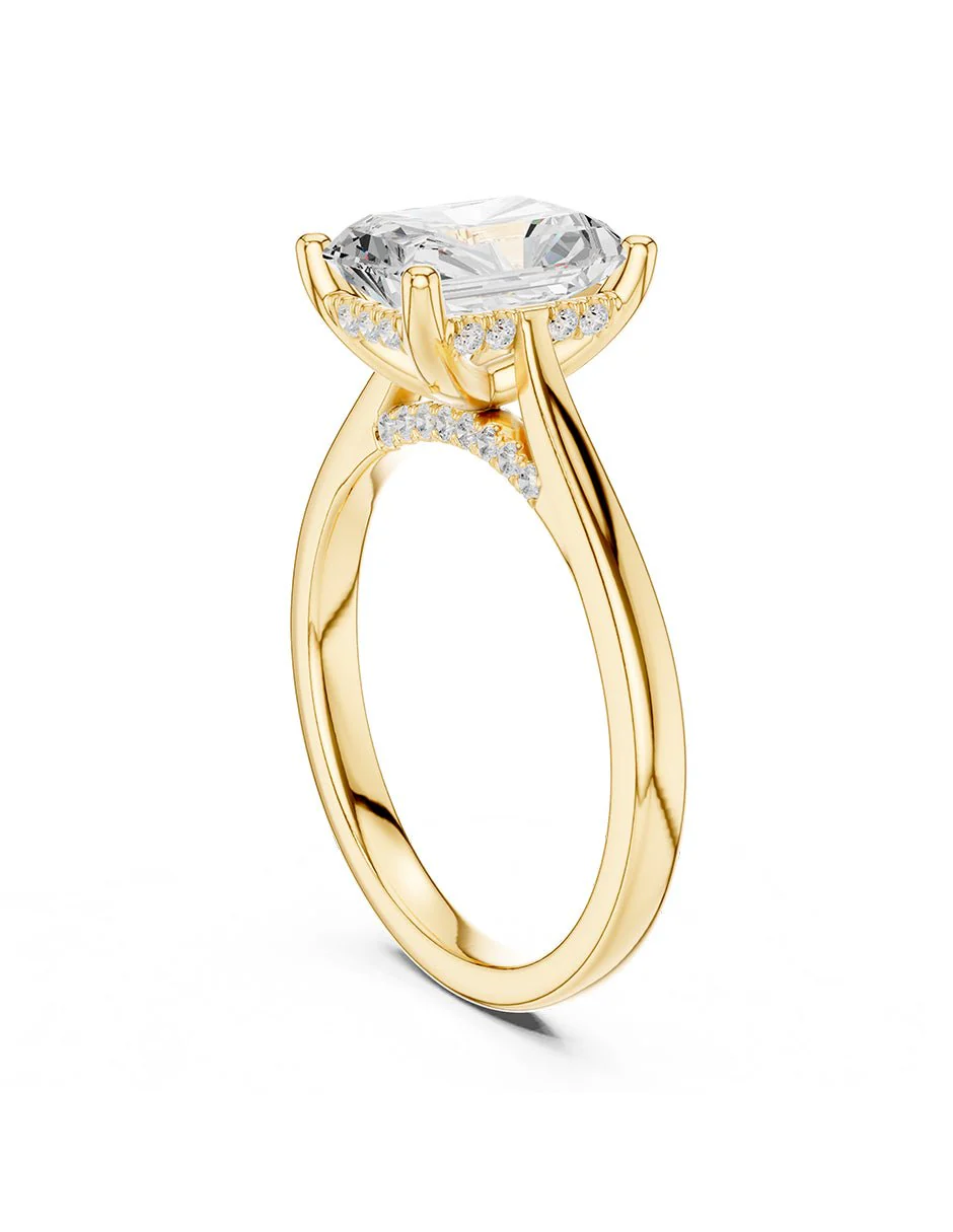 Montura para personalizar - piedras laterales - AMORE342-RA - Image 7