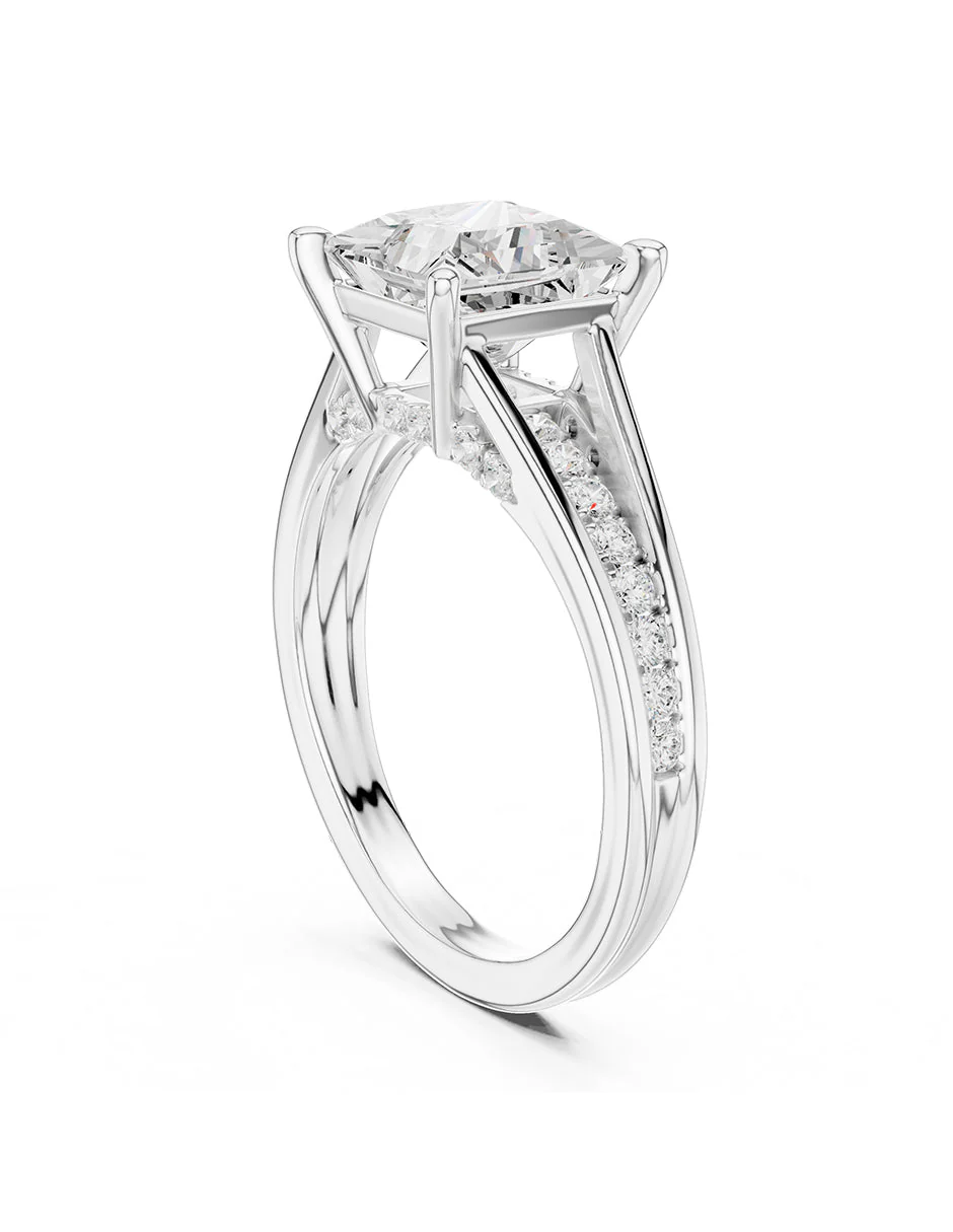 Montura para personalizar - piedras laterales - AMORE343-PR - Image 3