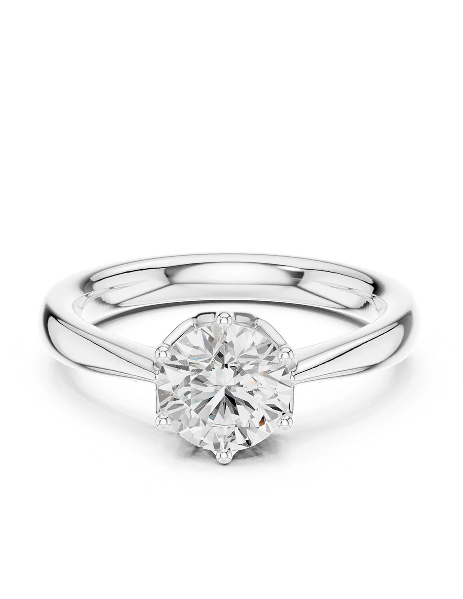 Anillo de compromiso - solitario - AMORE361-RD-LG
