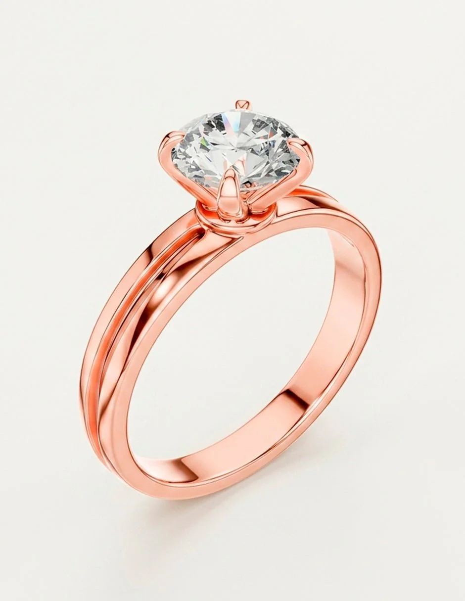 Anillo de compromiso - solitario - AMORE42-RD-LG - Image 22