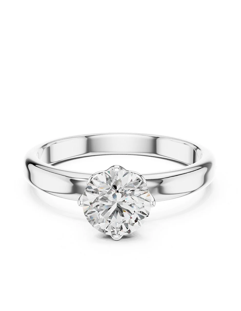 Anillo de compromiso - solitario - AMORE44-RD-LG