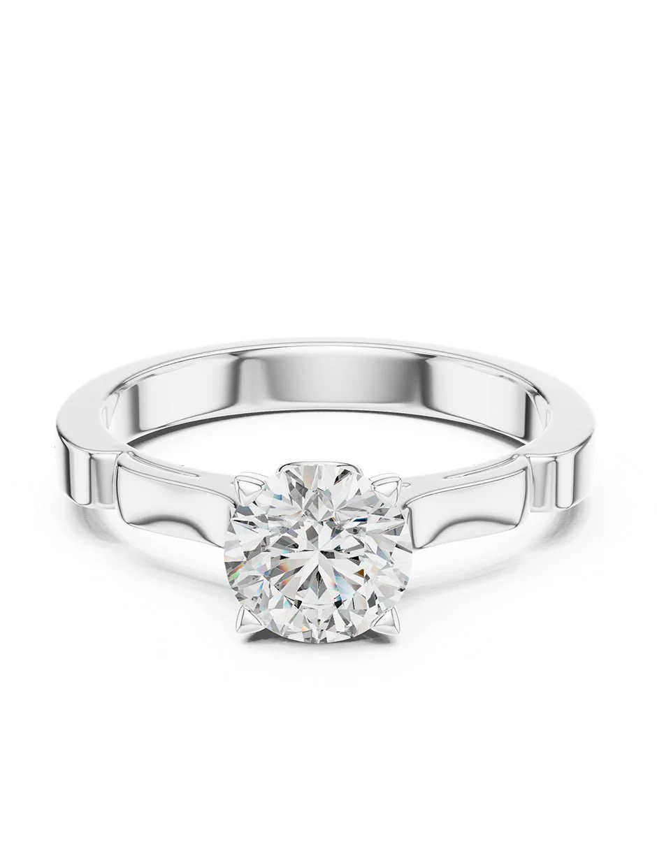 Anillo de compromiso - solitario - AMORE45-RD-LG