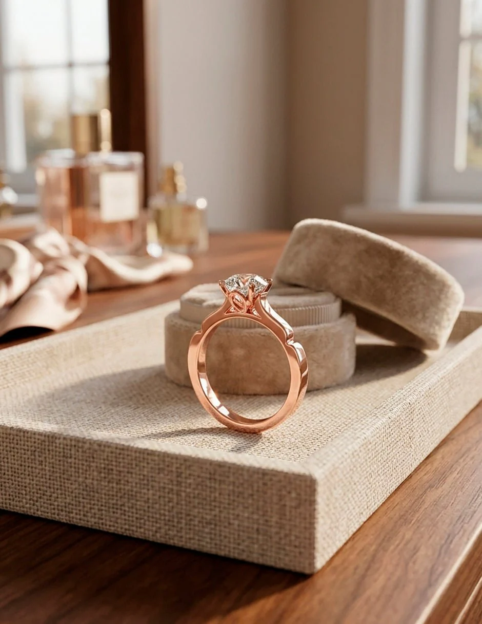 Anillo de compromiso - solitario - AMORE45-RD-LG - Image 23