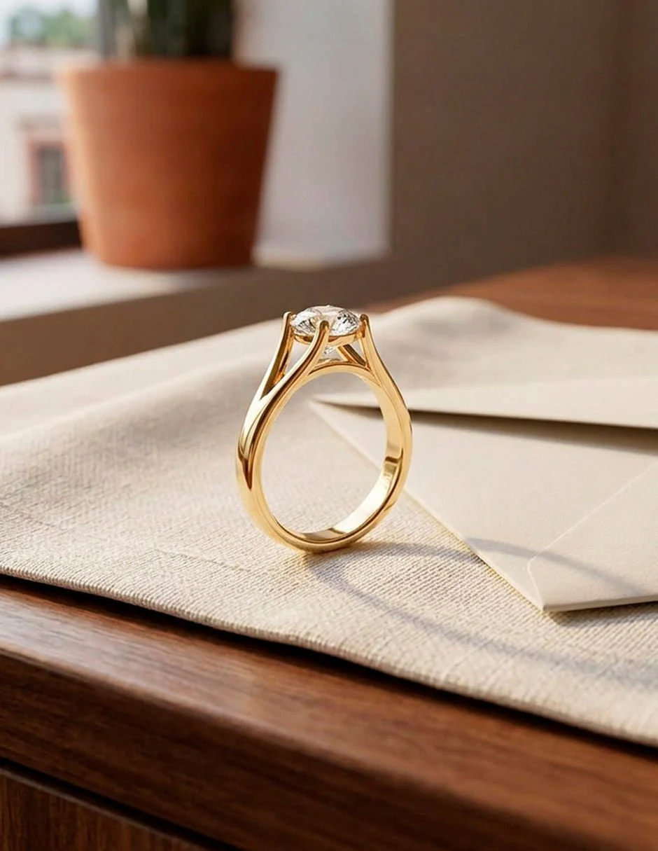Anillo de compromiso - solitario - AMORE46-RD-LG - Image 20