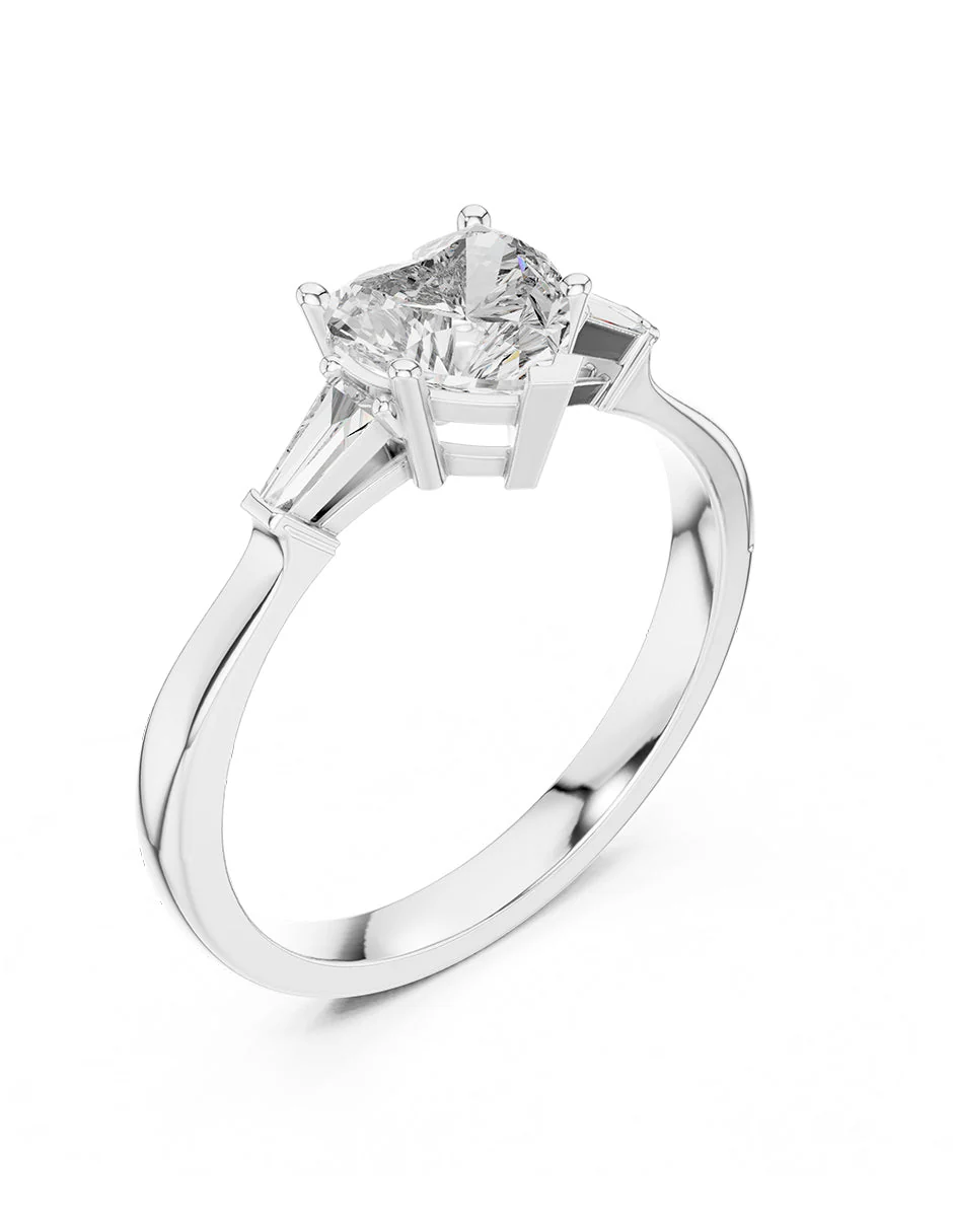 Montura para personalizar - tres piedras - AMORE504-HE - Image 4