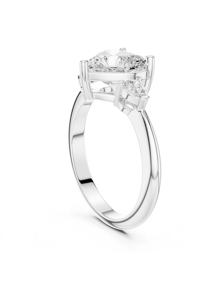 Montura para personalizar - tres piedras - AMORE506-HE - Image 3