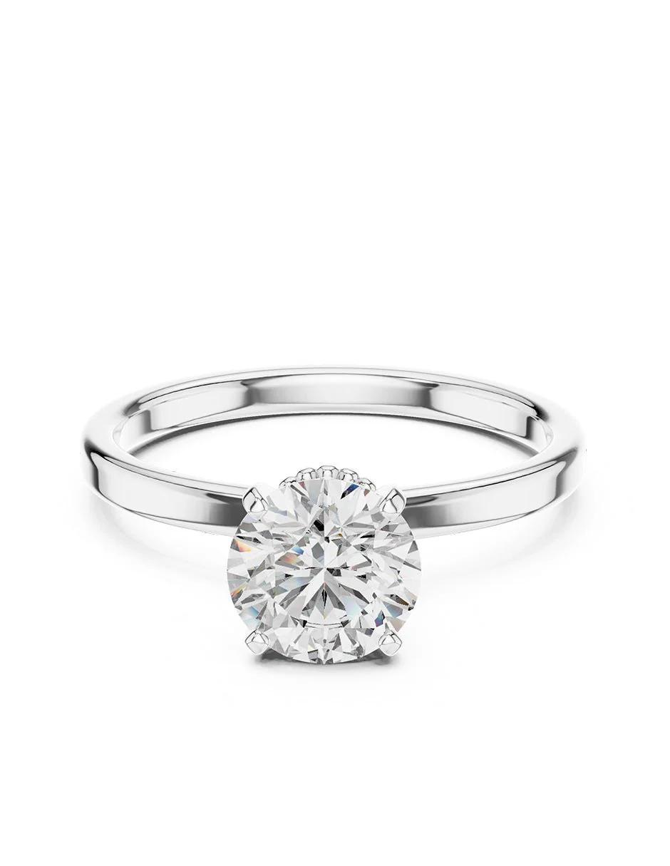 Anillo de compromiso - solitario - AMORE51-RD-LG